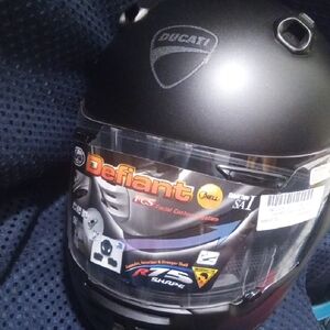 Ducati Black Motorcycle Helmet